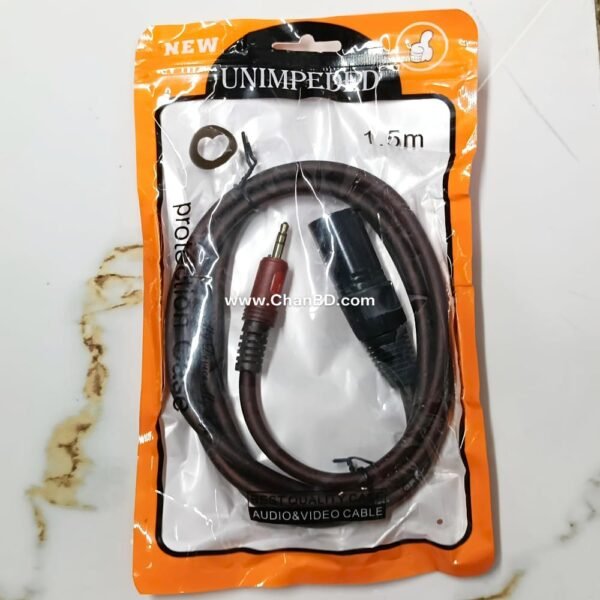 1-1 PACHING XLR MALE TO 3.5mm MALE   1.5M BROWN CABLE