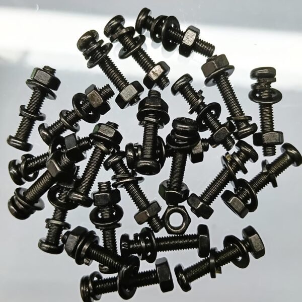 TIWAN BLACK TENDESTER SCREW+NUT+WASA  2.9*15MM