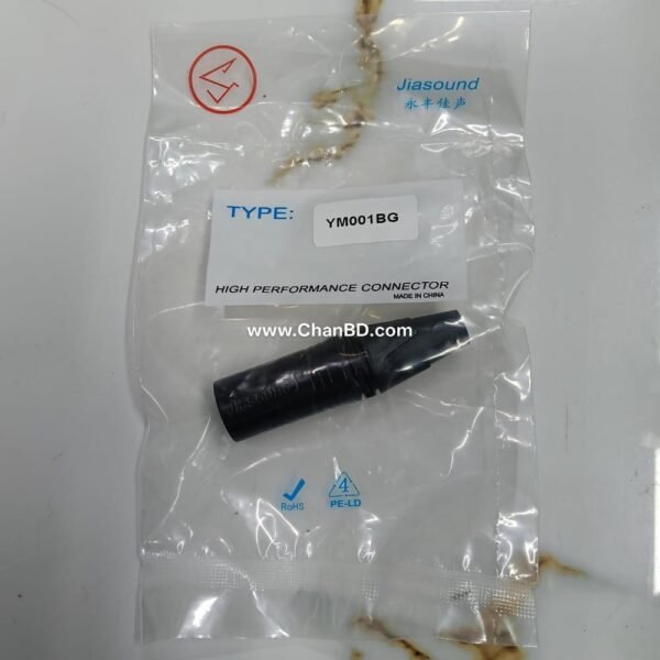 JIASOUND XLR MALE BLACK