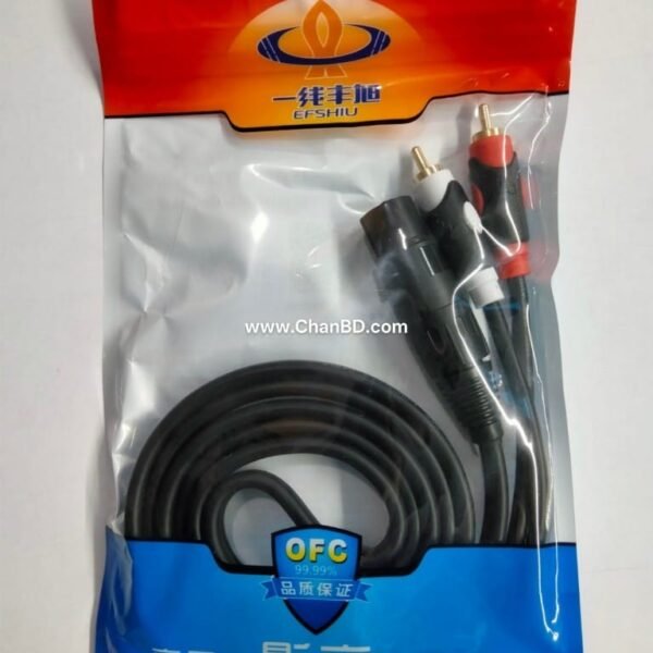 2-1 RCA MALE TO XLR FEMALE 1.5M  CABLE