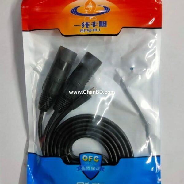 2-1 XLR MALE TO USB C 1.5M  CABLE