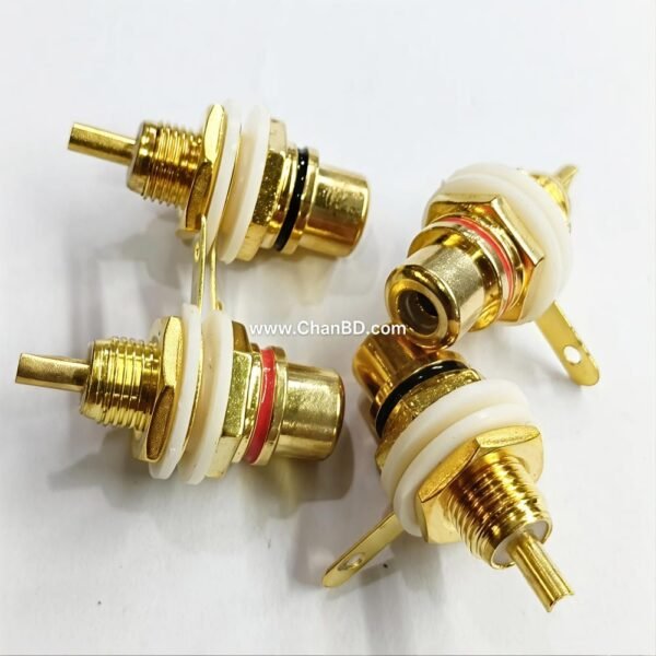 RCA SINGLE FEMALE SOCKET  GOLDPLATED 61031297