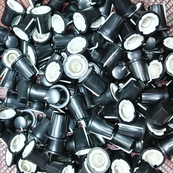Voice Processore KNOB (Black+White line) 20*20mm  Code: 45987301