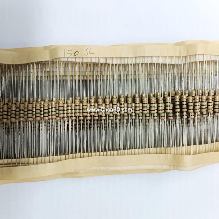 A 1/2-watt, 150-ohm metal oxide film resistor is a reliable, flame-proof through-hole electronic component built to handle higher temperatures and power surges. It is ideal for general-purpose circuits, logic interfacing, and lower-voltage LED drivers. Core Specifications