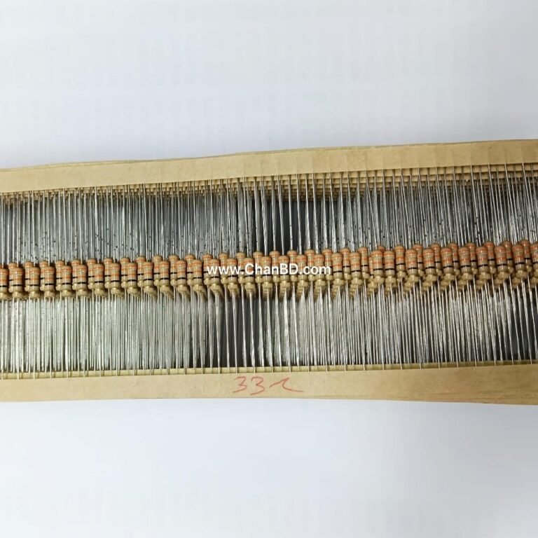 A 1/2W 33-Ohm metal oxide film resistor is an axial-lead electronic component designed to safely dissipate up to 0.5 W of power while offering a stable 33 Ω resistance. It is highly valued for its flame-retardant safety and excellent thermal stability in general-purpose circuits.