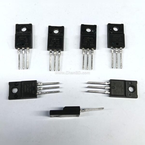 The 22NM60N (commonly part of the STMicroelectronics STF22NM60N/STP22NM60N Datasheet) is a 600V N-channel power MOSFET utilizing MDmesh™ II technology, featuring a drain current of 16A and a low on-resistance of 0.22 ohms.
