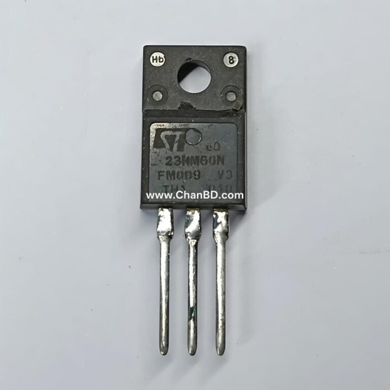 The 23NM50N is an N-channel power MOSFET featuring a 500V drain-source voltage, 17A continuous drain current, and 0.162 Ω on-resistance.