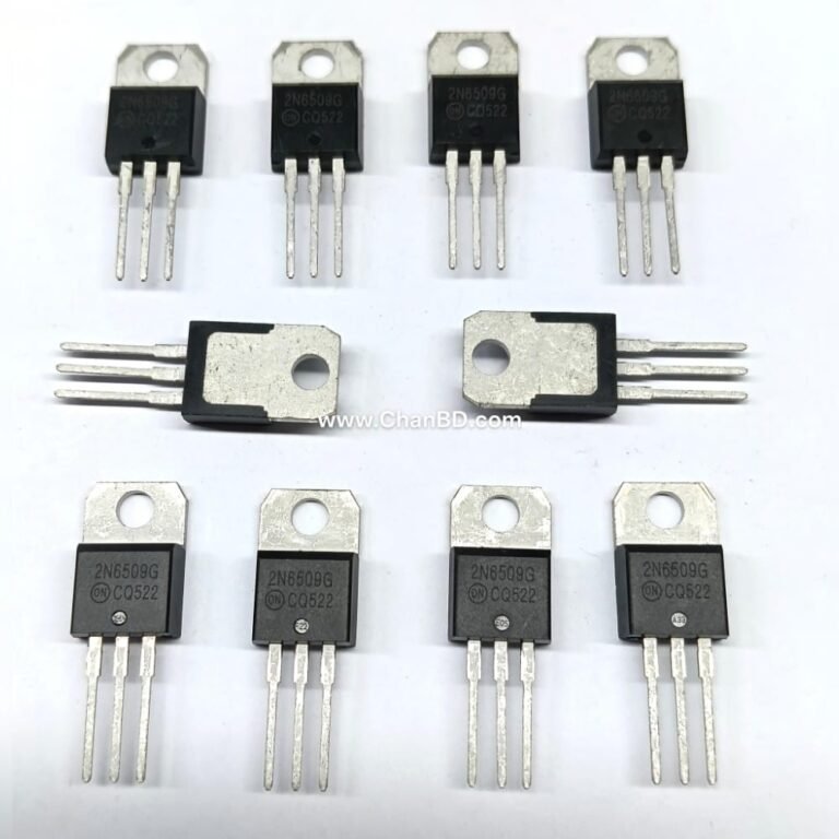 The 2N6509G is an 800V, 25A Silicon Controlled Rectifier (SCR) housed in a TO-220AB package, primarily used for AC power control. It features glass-passivated junctions and a rugged Thermopad construction, making it ideal for motor drives, heating controls, and crowbar circuits.