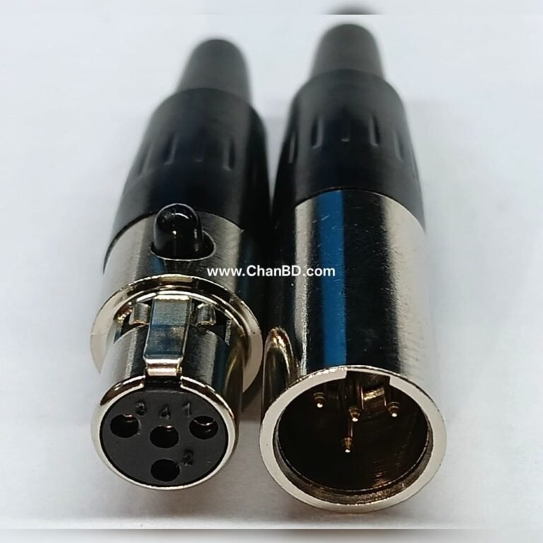 4-pin mini XLR connectors (often referred to as TA4 connectors) are compact, multi-pin connections widely used in professional audio, including lavalier microphones, wireless bodypack transmitters, and custom mechanical keyboards.