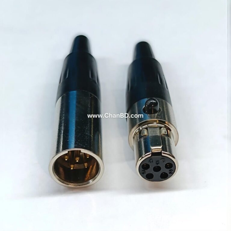 5-pin mini XLR connectors (often referred to as TA5 connectors) are miniature, locking circular connectors used for compact electronics. They are standard on lavalier microphones, professional wireless bodypacks (e.g., Shure, Lectrosonics), and custom audio gear.