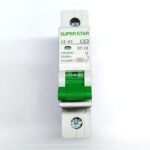 A single-pole circuit breaker (often called a single-phase MCB) protects a single "hot" wire in a 230V AC supply. Rated typically between 6A to 32A, it is the standard switch used in distribution boxes to safely power individual lighting, ceiling fans, and general-purpose wall outlets