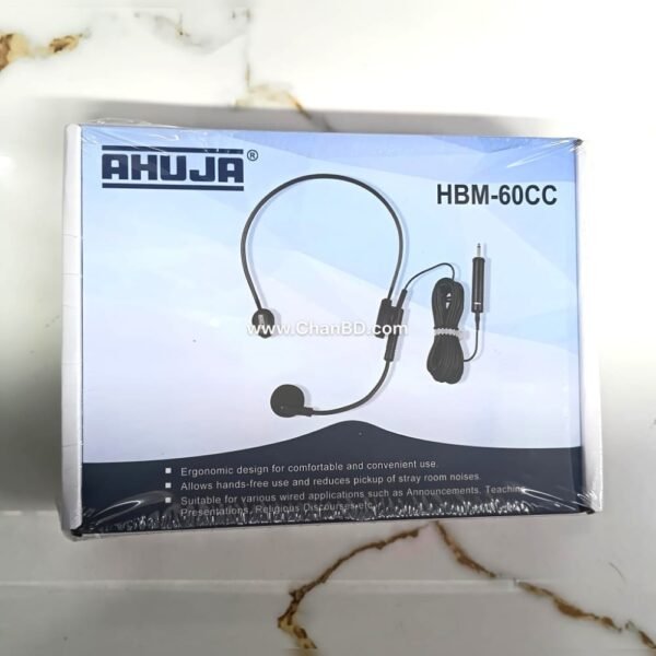 AHUJA HBM-60CC Headband Microphone 10M Wire (Blue BIG Box-COPY-Class-AAA)  Code: 04846810