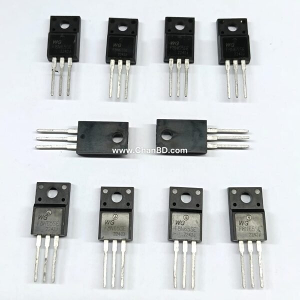 The F8N65SE is a high-voltage, 8-ampere N-Channel enhancement-mode power MOSFET designed for high-speed switching and efficient power conversion. Key absolute maximum ratings include a Drain-Source Voltage of 650 V and a continuous Drain Current of 8 A.