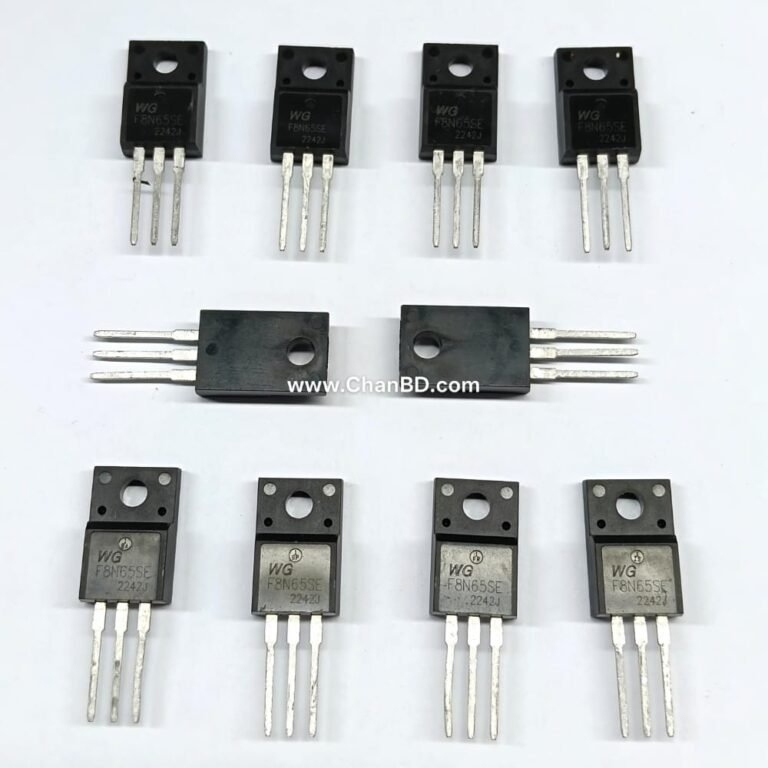 The F8N65SE is a high-voltage, 8-ampere N-Channel enhancement-mode power MOSFET designed for high-speed switching and efficient power conversion. Key absolute maximum ratings include a Drain-Source Voltage of 650 V and a continuous Drain Current of 8 A.