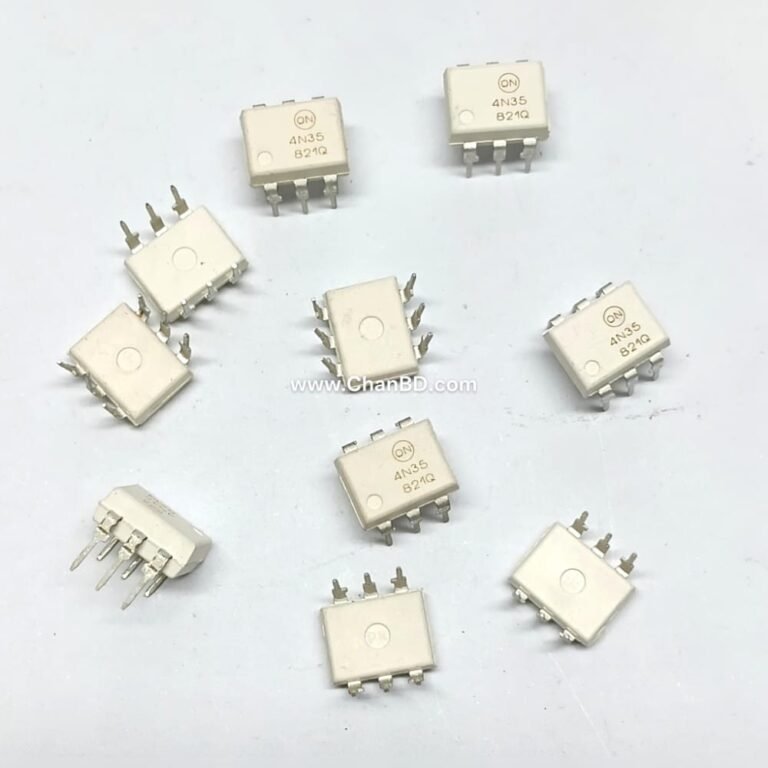 The FSC 4N35 is a widely used, 6-pin general-purpose optocoupler (optoisolator) manufactured by Fairchild Semiconductor (now part of onsemi). It is designed to transfer electrical signals between two isolated circuits using light, effectively protecting low-voltage components (like microcontrollers) from high-voltage spikes or electrical noise.