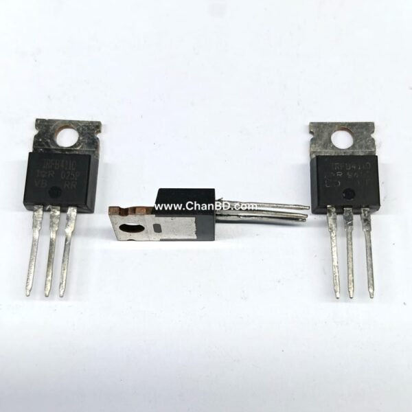 The IRF4110 (typically referred to as IRFB4110) is a highly rugged, N-channel power MOSFET designed for high-current, high-efficiency switching. Housed in a standard TO-220 package, it is known for its exceptionally low on-resistance and ability to handle high power loads.