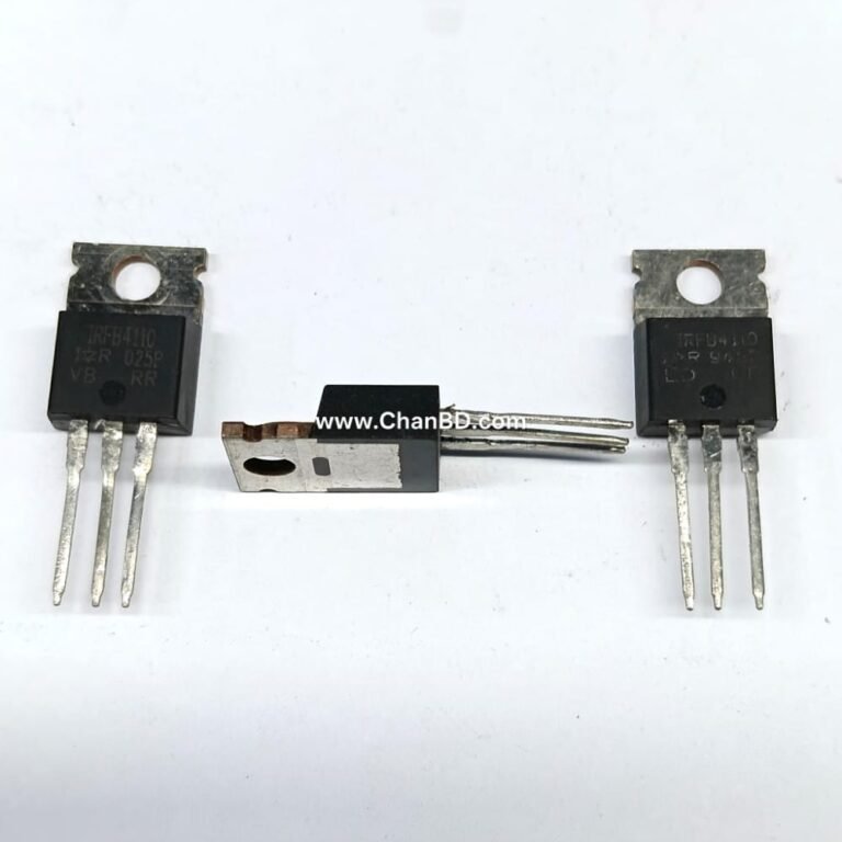 The IRF4110 (typically referred to as IRFB4110) is a highly rugged, N-channel power MOSFET designed for high-current, high-efficiency switching. Housed in a standard TO-220 package, it is known for its exceptionally low on-resistance and ability to handle high power loads.