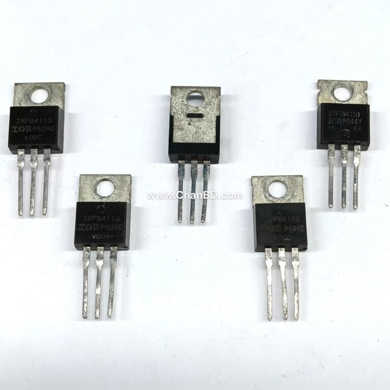 The IRF4110 (typically referred to as IRFB4110) is a highly rugged, N-channel power MOSFET designed for high-current, high-efficiency switching. Housed in a standard TO-220 package, it is known for its exceptionally low on-resistance and ability to handle high power loads.
