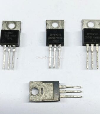 The IRFB4310 is a rugged, 100V N-channel HEXFET power MOSFET. Featuring ultra-low on-resistance of 5.6 mΩ and high continuous drain current (up to 130A), it is ideal for high-efficiency switching, motor drives, and uninterruptible power supplies (UPS).
