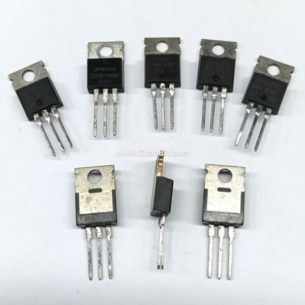 The IRFB4310 is a rugged, 100V N-channel HEXFET power MOSFET. Featuring ultra-low on-resistance of 5.6 mΩ and high continuous drain current (up to 130A), it is ideal for high-efficiency switching, motor drives, and uninterruptible power supplies (UPS).