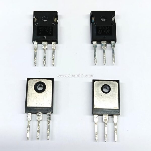 The IRFP4668 is a rugged, 200V N-Channel HEXFET power MOSFET designed for high-current, high-efficiency switching. Featuring an incredibly low on-resistance of roughly 9.7 mΩ and the ability to handle up to 130A of continuous drain current, it is highly optimized for motor drives, solar inverters, and heavy-duty power supplies.