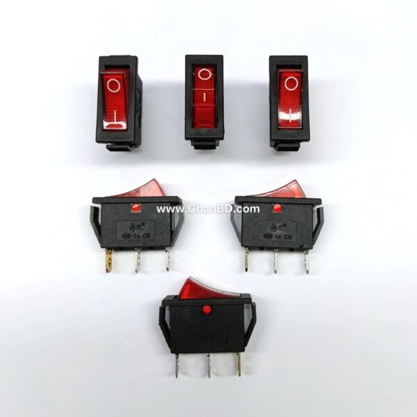 KCD3 Switch / 3pin Liza Switch (Red On-OFF)  Code: 60199529