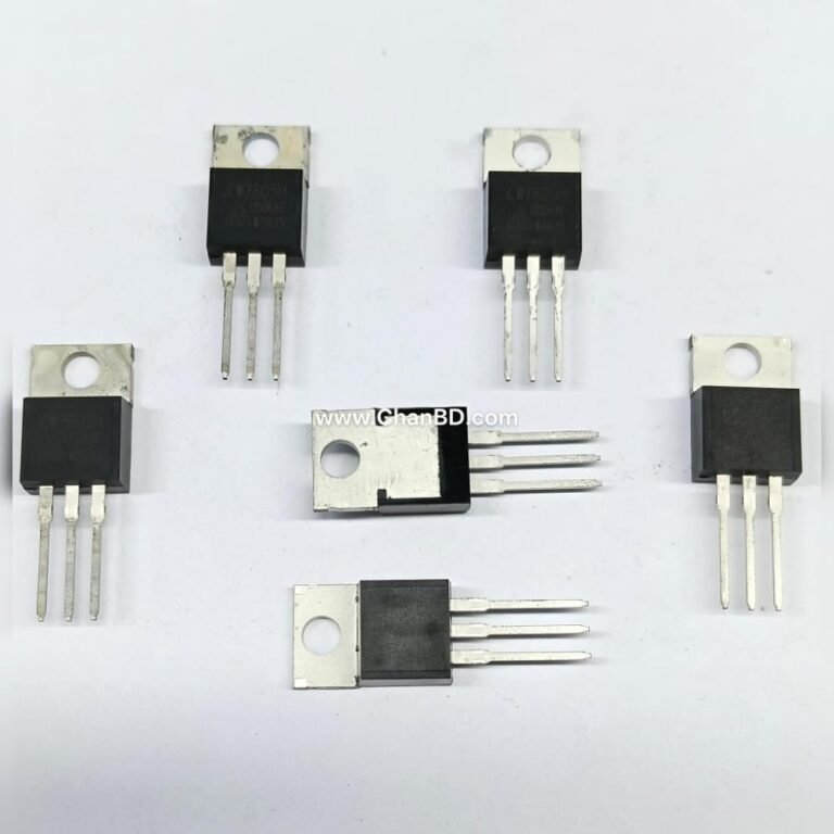 The L7805 is a classic 3-terminal positive fixed linear voltage regulator IC that steps down a higher DC input voltage (typically between 7 V to 35 V) into a stable, regulated +5 V output.