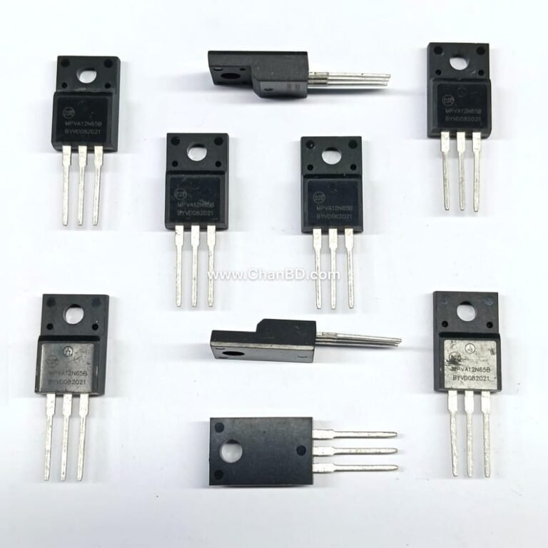The 12N65 is a high-voltage, N-Channel enhancement-mode power MOSFET designed for high-efficiency, high-speed switching applications. It handles a maximum continuous drain current of 12A and a blocking voltage of 650V.