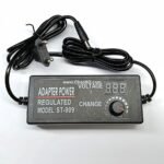 A 3V-24V Adjustable Power Adapter is a versatile switching power supply featuring an Adjustable AC to DC 3V-24V Universal Adapter and an integrated digital display screen.