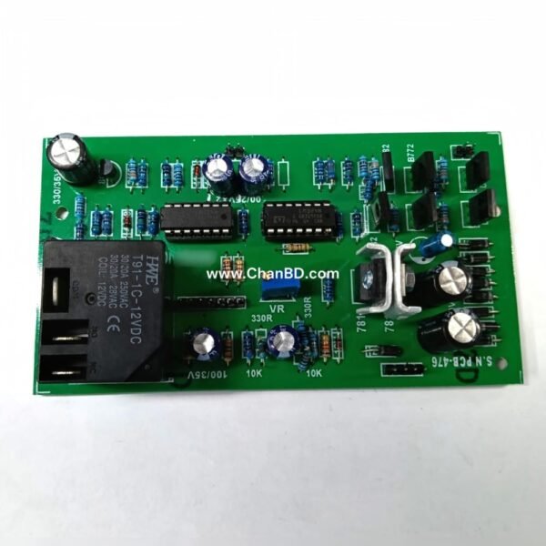 The 10kVA servo automatic voltage stabilizer control board (commonly used in brands like SAKO-type systems) manages real-time motor correction, voltage sensing, and safety cut-offs.