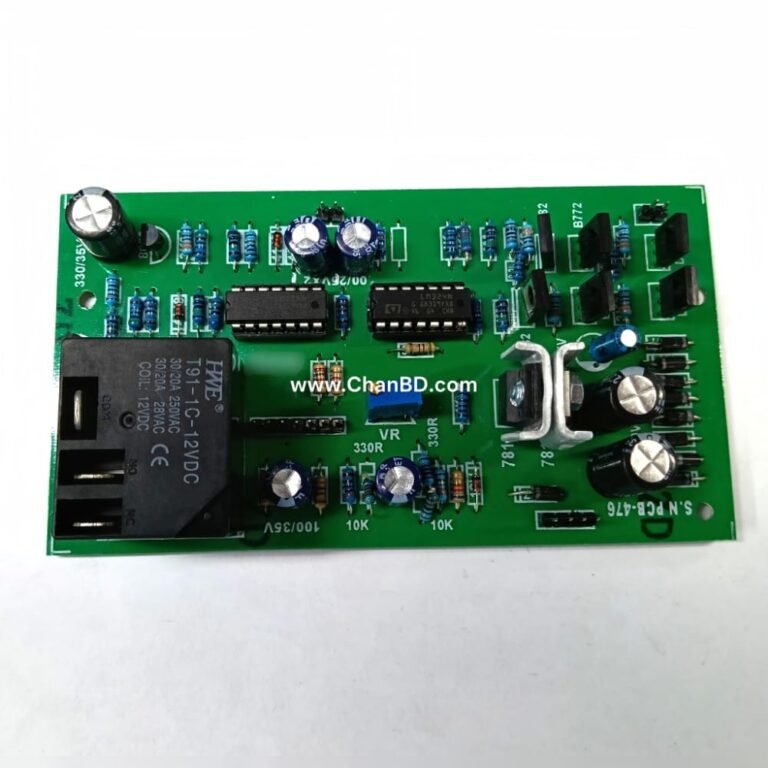 The 10kVA servo automatic voltage stabilizer control board (commonly used in brands like SAKO-type systems) manages real-time motor correction, voltage sensing, and safety cut-offs.