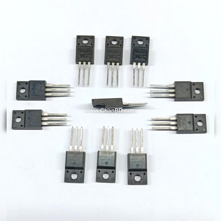 The 13N50 is a high-voltage, N-channel enhancement-mode power MOSFET commonly used in switched-mode power supplies (SMPS), LED drivers, and power factor correction (PFC) circuits. It handles a maximum drain-source voltage of 500V and continuous drain current of 13A, featuring an on-resistance around 0.48 Ω.