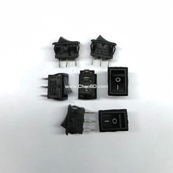 KCD1 DELAY Switch Small Black (3pin ON/OFF)  Code: 40918809