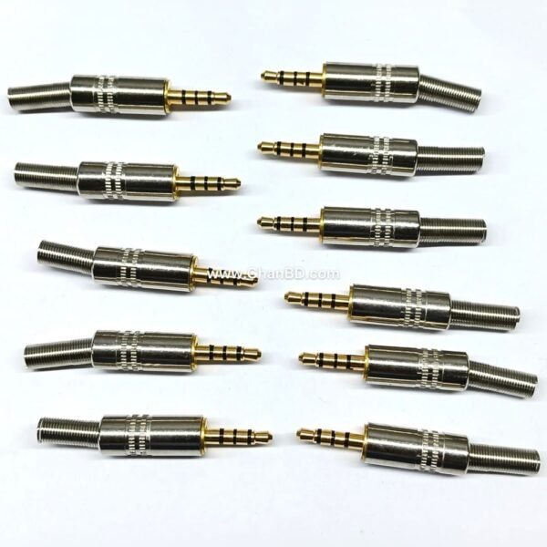 3.5 Steel Mobile jack (TRRS 3.5mm Male)  Code: 39831649