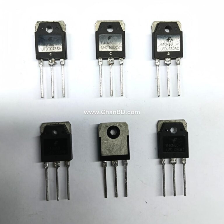 The FGH40N60/ G40N60UFD (often marked as SGH40N60UFD or FGH40N60UFD) is an ultra-fast, 600V N-channel Insulated Gate Bipolar Transistor (IGBT) integrated with an ultra-fast free-wheeling diode (FWD). It is designed to minimize conduction and switching losses in high-frequency power applications