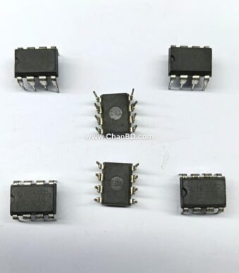 The NE555P is an 8-pin precision timer integrated circuit packaged in a dual in-line plastic package (PDIP), manufactured commonly by Texas Instruments. It generates accurate time delays, pulses, and oscillations ranging from microseconds to hours using simple external resistors and capacitors.